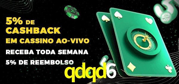 Promoções do cassino ao Vivo qdqd6